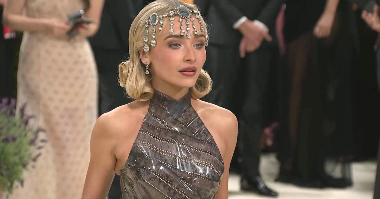 Sabrina Carpenter Wears Dress Made From Photo Film Stips to Met Gala