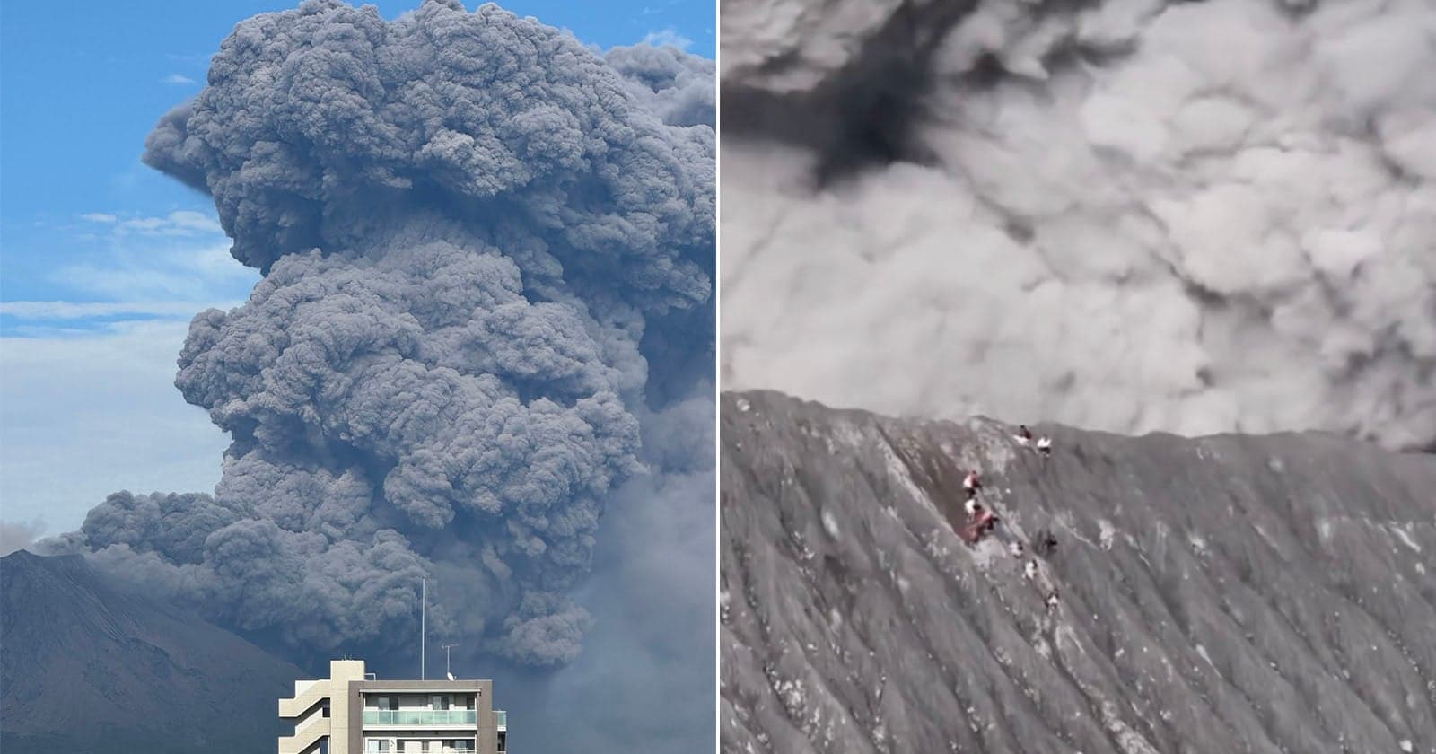On-The-Ground Images of Two Powerful Volcanic Eruptions Today